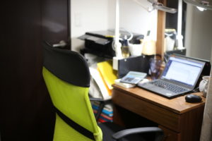 物を減らして　家の中に小さな事務所を作りました　そしてまた『おうち計画』